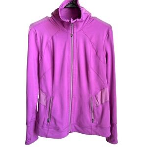 Tangerine Full Zip Athletic Workout Jacket